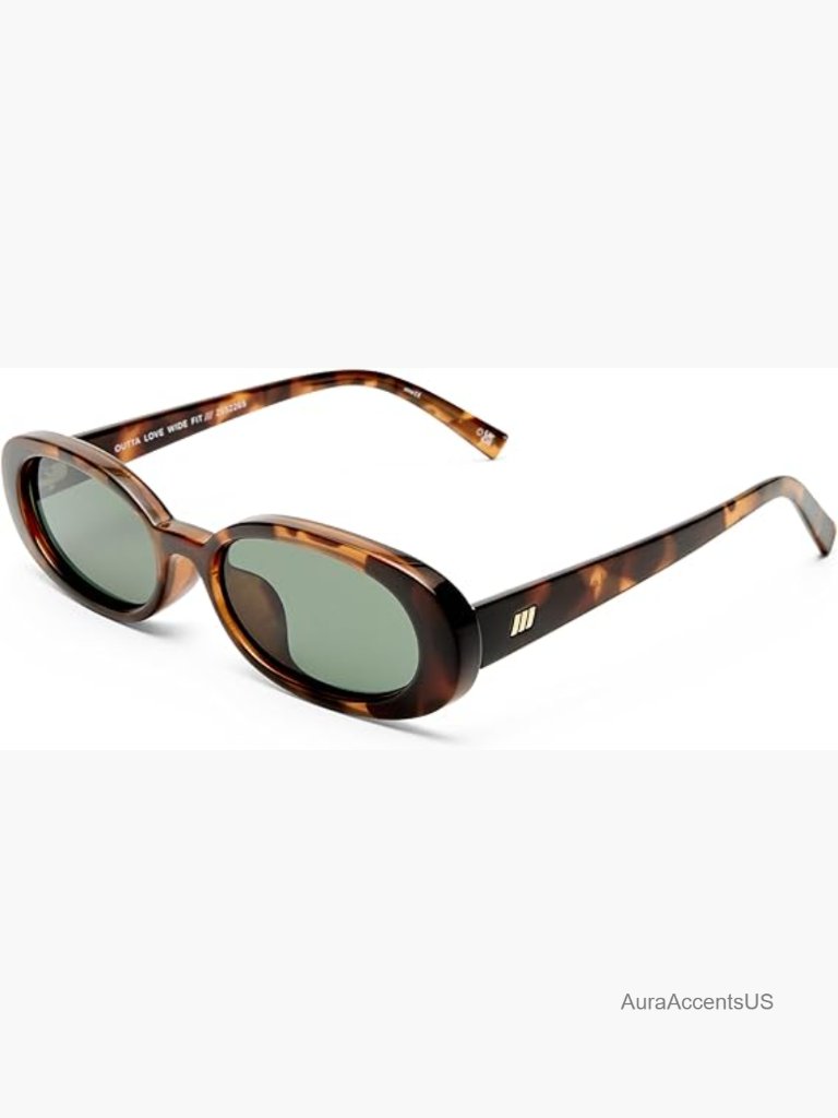 Unisex Oval Sunglasses Micro 90s Style Polycarbonate Lens